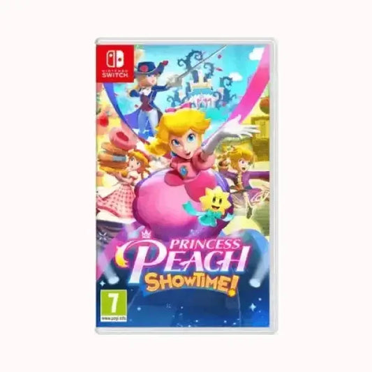 Copertina gioco Princess Peach Showtime per console NINTENDO Switch con personaggi colorati