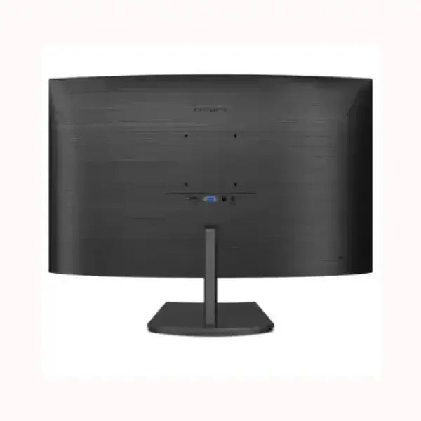 Monitor curvo PHILIPS vista posteriore con supporto nero e design moderno