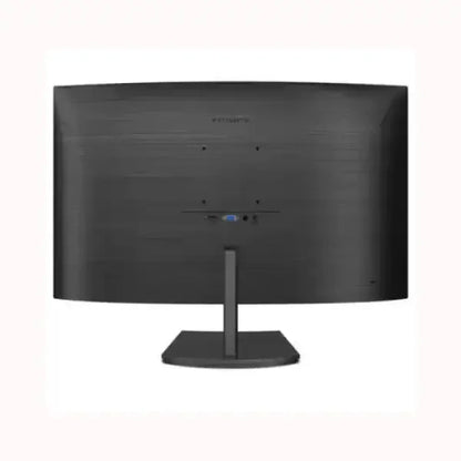 Monitor curvo PHILIPS vista posteriore con supporto nero e design moderno