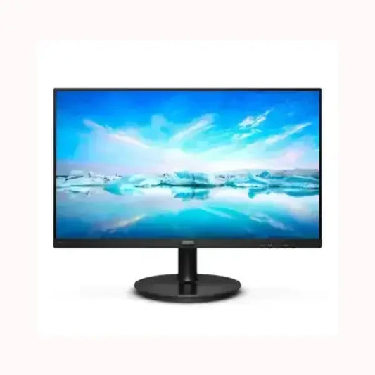 Philips monitor con schermo ampio e cornice sottile con supporto rotondo nero