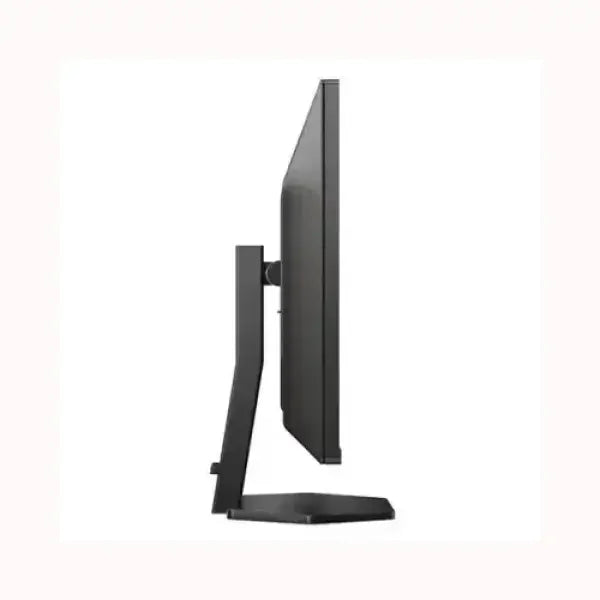 Monitor PHILIPS nero vista laterale con design sottile e supporto regolabile