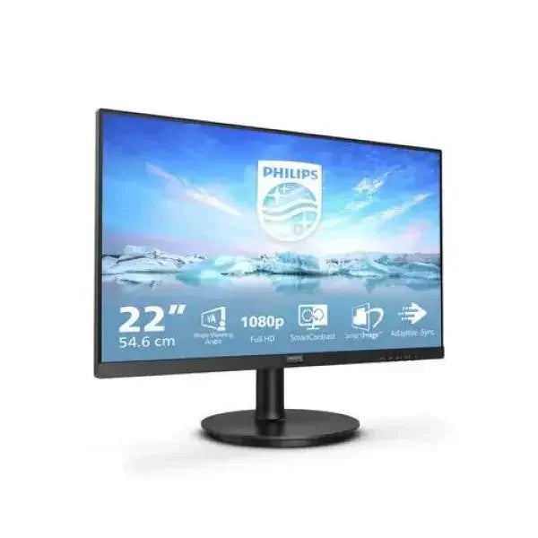 Monitor Philips 22 pollici Full HD 1080p con tecnologia Adaptive Sync e design elegante