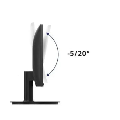 Monitor Philips con inclinazione regolabile da -5 a 20 gradi per un'ottimale visualizzazione