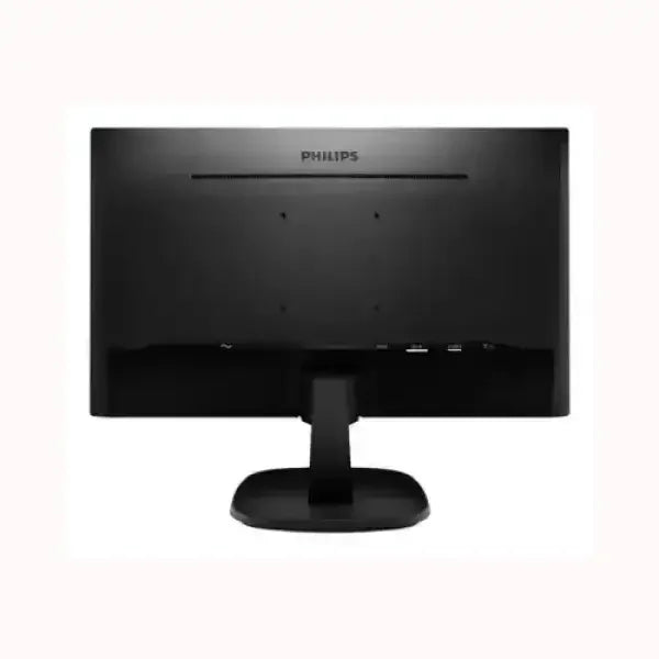 Monitor PHILIPS nero visto da dietro con supporto robusto e design moderno