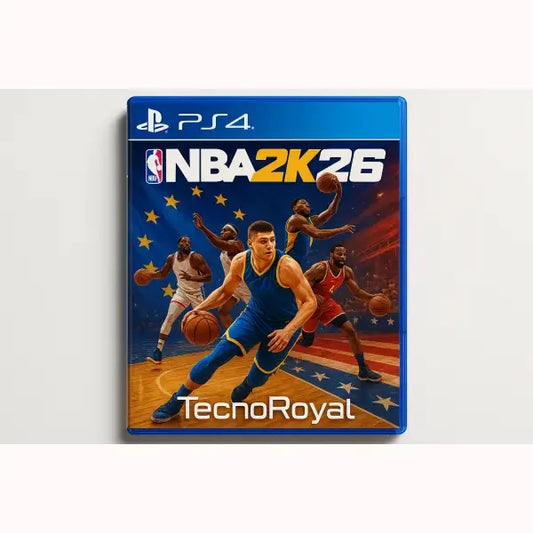 Copertina del videogioco NBA 2K26 per PS4 con giocatori di basket in azione