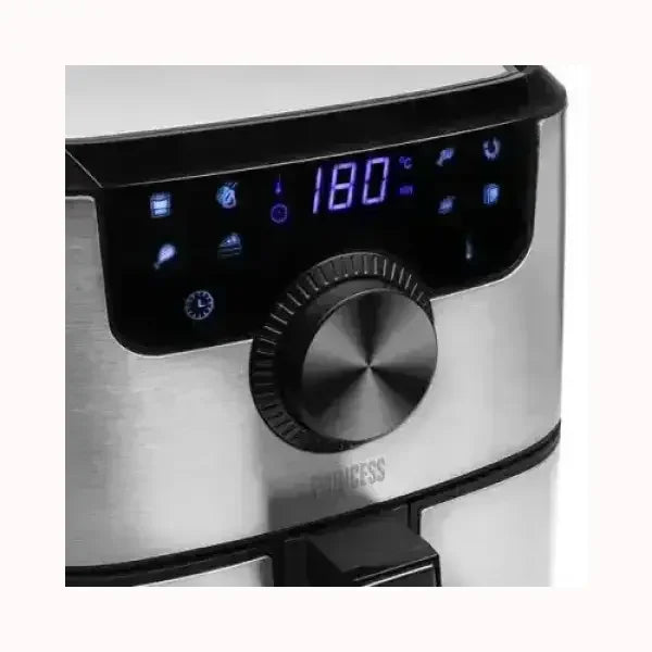 Friggitrice PRINCESS in acciaio inox con pannello digitale e controllo temperatura a 180 gradi