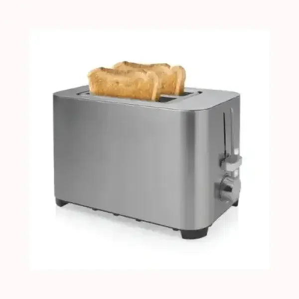 Tostapane PRINCESS in acciaio inox con due fette di pane tostato dorato