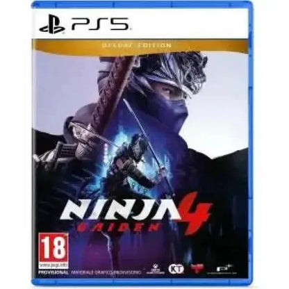 Gioco PS5 Ninja Gaiden 4 Ultimate Edition con copertina avventurosa e personaggio in azione