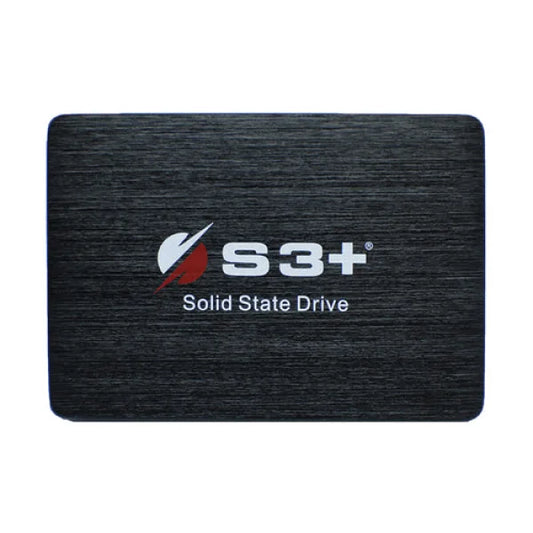 SSD S3 Plus disco rigido solido nero con logo bianco e rosso per archiviazione veloce