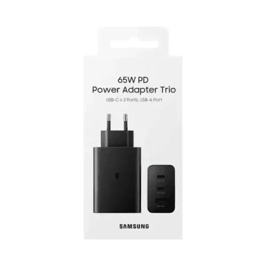 Samsung Caricatore 65W Trio EP-T6530 FC USB-C+USB-A Black Accessori telefonia