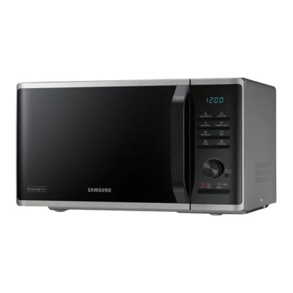 Samsung Forno Microonde moderno in acciaio inox con display digitale e pannello di controllo touch