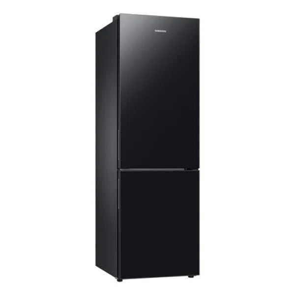 Frigorifero combinato Samsung nero moderno con doppia porta e design elegante per la casa