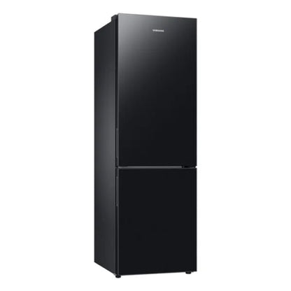 Frigorifero combinato Samsung nero moderno con doppia porta e design elegante per la casa