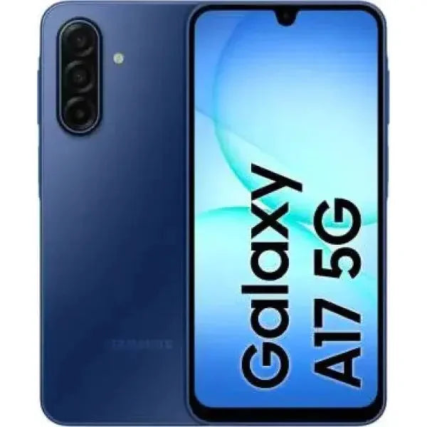 Smartphone Samsung Galaxy A17 5G in blu con display grande e design elegante