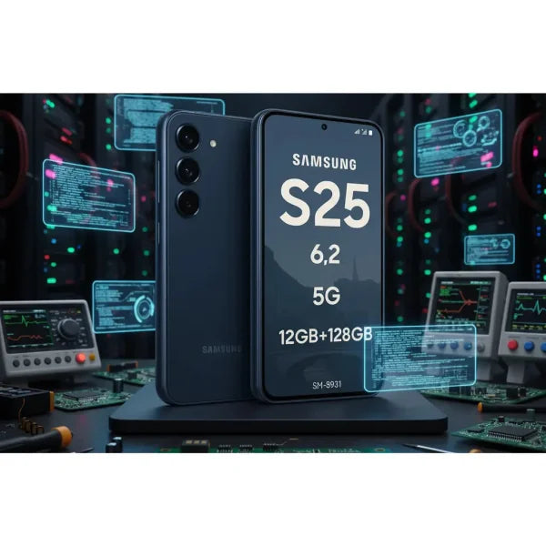 Smartphone Samsung S25 da 6,2 pollici con 12GB di RAM e 128GB di memoria, 5G e design elegante