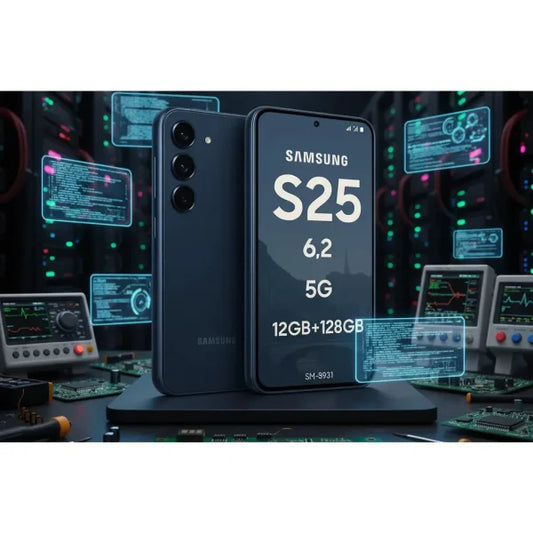Smartphone Samsung S25 da 6,2 pollici con 12GB di RAM e 128GB di memoria, 5G e design elegante