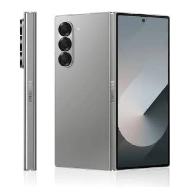 Samsung SM-F956B Z Fold 6 smartphone pieghevole grigio con tripla fotocamera e display esteso