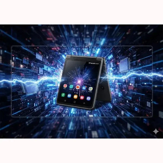 Smartphone Samsung pieghevole con schermo AMOLED e tecnologia avanzata per prestazioni elevate