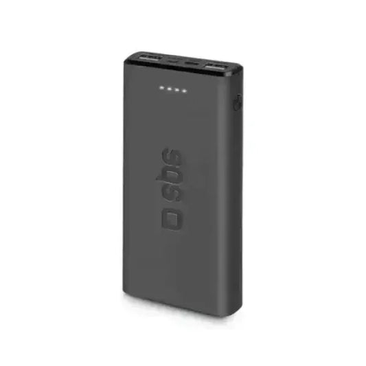 SBS Power bank 10.000 mAh extra slim con porta USB 2.1A Intelligent Charge (IC) batteria portatile Polimeri di litio (LiPo) Nero Powerbank