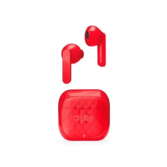 SBS TWS Air Free Cuffie True Wireless Stereo (TWS) In-ear Musica e Chiamate Base di ricarica Rosso Auricolari