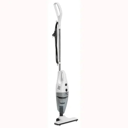 Scopa elettrica Innoliving bianca con design compatto e serbatoio trasparente per aspirapolvere