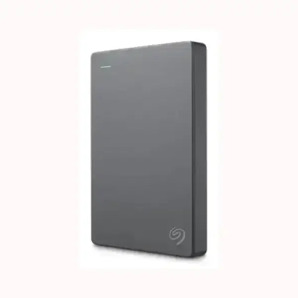 Hard disk portatile Seagate nero con design compatto e superficie liscia per backup dati