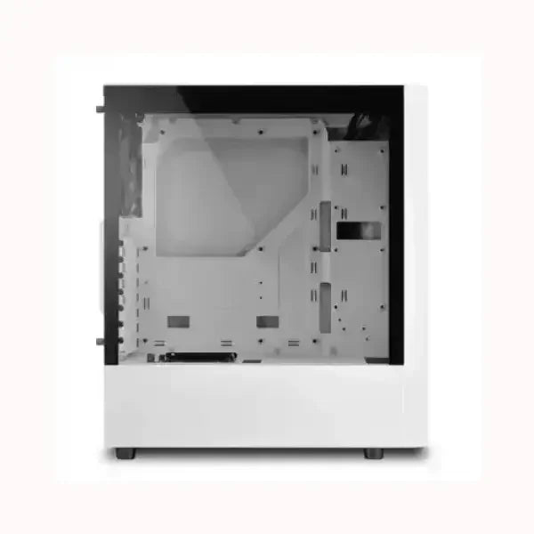 Case SHARKOON bianco con pannello laterale in vetro temperato per PC da gaming e workstation