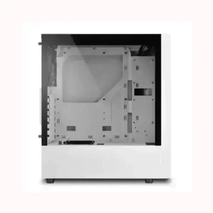 Case SHARKOON bianco con pannello laterale in vetro temperato per PC da gaming e workstation