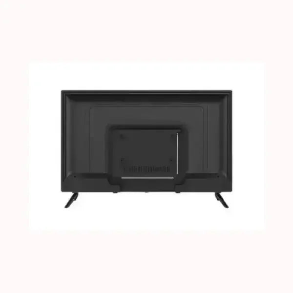 Televisione SMART Smart Tech vista posteriore con supporti neri per schermo piatto