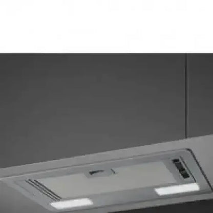Cappa da cucina SMEG a incasso con illuminazione LED e design moderno in acciaio inox