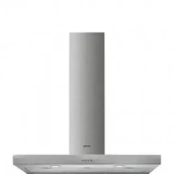Cappa da cucina in acciaio inox SMEG con design moderno e aspirazione efficiente