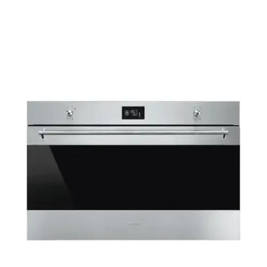 SMEG FORNO INCASSO TERMOVENTILATO DISPLAY 155LT 90CM INOX SF9390X1 Forni