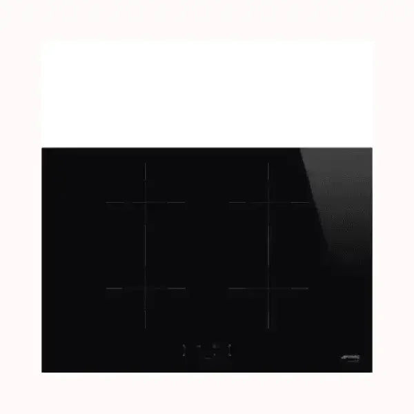 Piano cottura SMEG a induzione nero con 4 zone di cottura e controllo touch