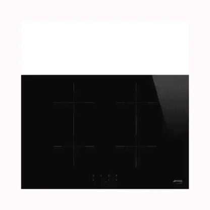 Piano cottura SMEG a induzione nero con 4 zone di cottura e controllo touch