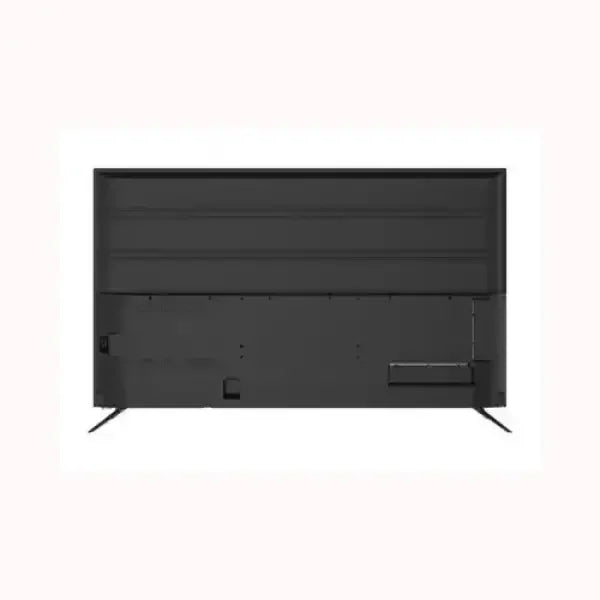 Smart Tech televisore modello SMT-43F30UV2M1B1 vista posteriore con supporti neri