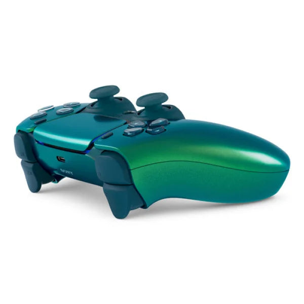 Controller Wireless Sony con design ergonomico e finitura verde metallica per giochi avanzati