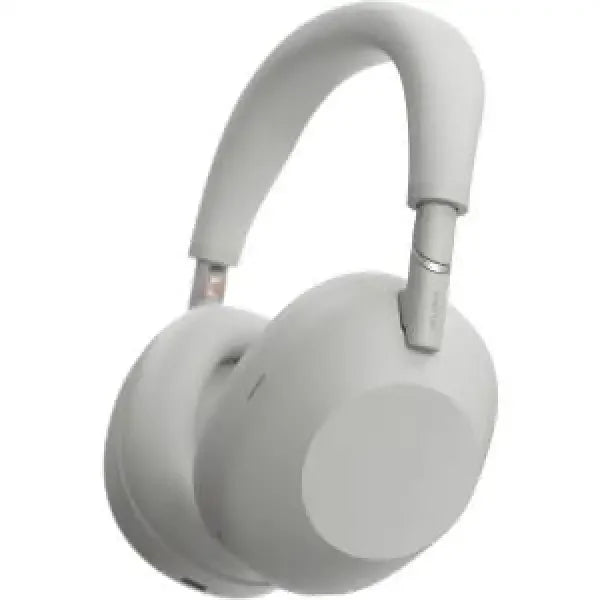 Cuffie Sony in grigio chiaro con cancellazione del rumore per un audio immersivo e comfort prolungato
