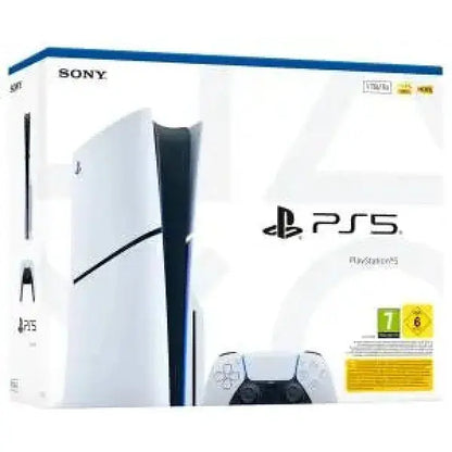 Console Sony PS5 con controller inclusi, design elegante e prestazioni elevate per il gioco