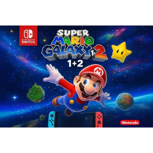 Switch Super Mario Galaxy 1+2 con sfondo switch
