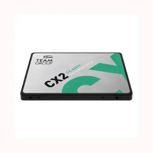 Disco rigido TEAM GROUP CX2 Classic SSD 2.5 pollici con design bianco e verde