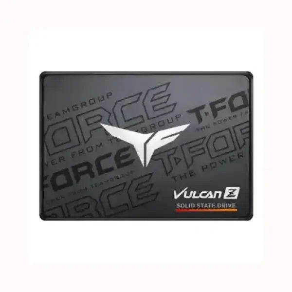 Disco rigido TEAM GROUP Vulcan Z SSD a stato solido con design nero e logo bianco