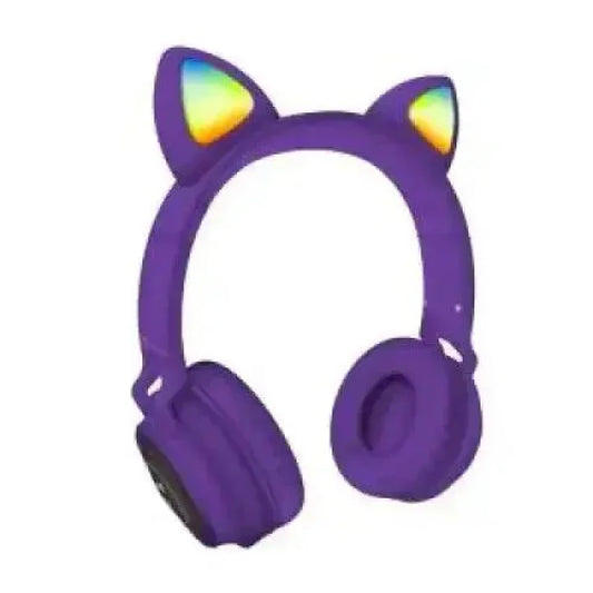 Techmade Cuffie Funny Led BT + Microfono Purple Audio