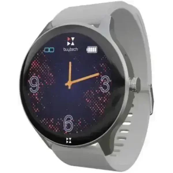 Smartwatch Techmade con quadrante digitale colorato e cinturino in silicone grigio