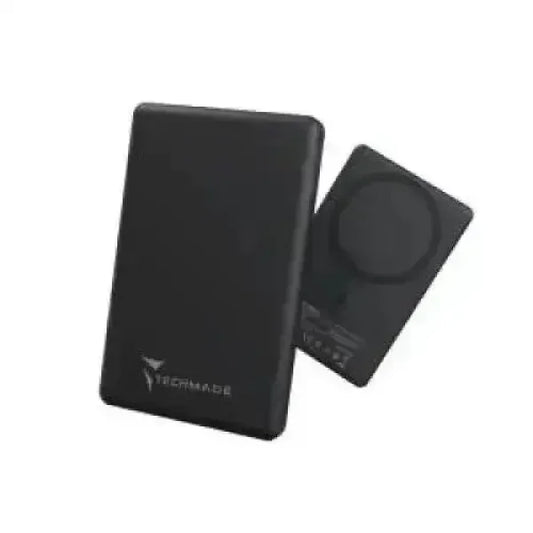 Techmade Powerbank 5000mAh Slim 7.9MM Wireless Magnetico Black Accessori telefonia
