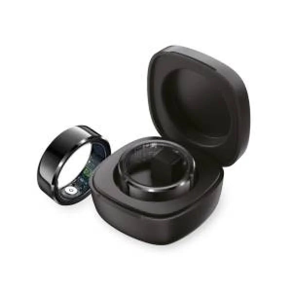 TECHMADE TM-NEXA-BK8 Smartring con Charging Box Black TG 8 17.7mm Smartwatch