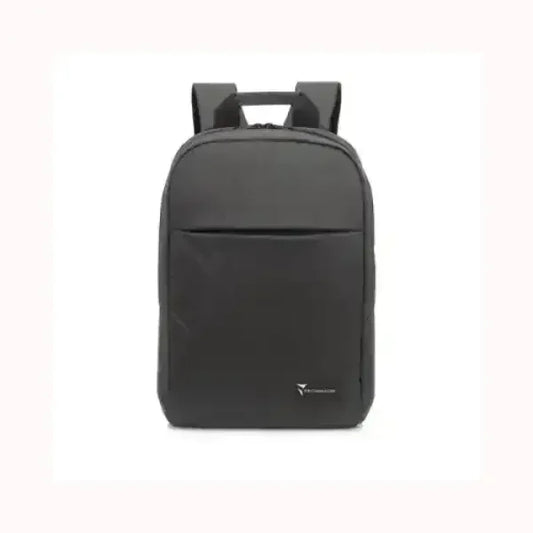 Zaino nero TECHMADE con design minimalista e tasca frontale per uso quotidiano