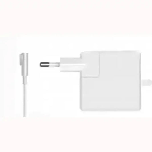 Alimentatore PC TECNO bianco con spina europea e connettore a L per laptop