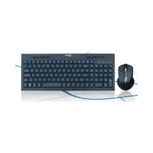 TECNO KIT TASTIERA+MOUSE WIRELESS USB NERO RETAIL TC-740W Kit Tastiera + Mouse