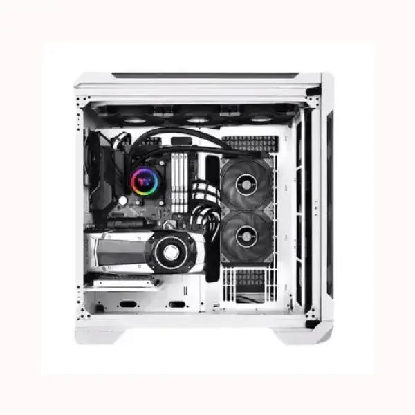 Case PC bianco con raffreddamento a liquido e ventole RGB interno THERMALTAKE accessori informatica