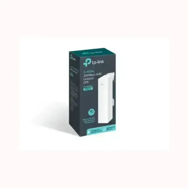 Scatola TPLINK Access Point esterno 2.4GHz 300Mbps CPE bianco con staffa per montaggio e connessione wireless